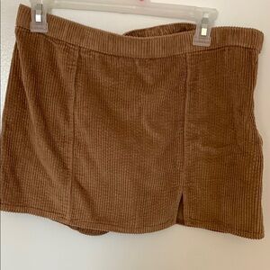 Tan Corduroy Skirt